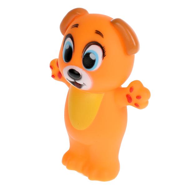 КАПИТОШКА Игрушка для ванны собачка 9 см, в сетке,в кор.2*240шт