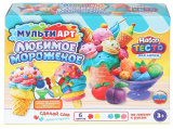 MultiArt Набор с тестом для лепки и формочками «Любимое мороженое»