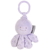 Игрушка мягкая Nattou Soft toy (Наттоу) Lapidou Octopus Осьминог с вибрацией lilac 