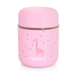 Miniland Термос для еды и жидкостей Silky Thermos Mini с сумкой, 280 мл / цвет розовый
