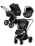 (Т) Коляска 3в1 Bambini Moretti  Adele  (Black)