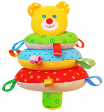 Мякиши Мягкая пирамидка-погремушка "ШуМякиши" Мишка