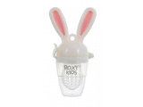 Roxy Kids Ниблер для прикорма малышей Bunny Twist с силиконовой сеточкой. Цвет розовый