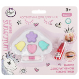 (м)Косметика ДЛЯ ДЕВОЧЕК тени д/век, помада, аппликатор МИЛАЯ ЛЕДИ 414576