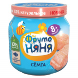 ФрутоНяня пюре Сёмга, 80 г, с 8 месяцев