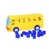 Fancy Развивающая игрушка-сортер Умный автобус / цвет желтый, синий