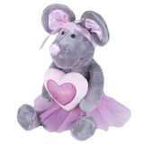 Softoy Игрушка Мышь с сердечком, 36 см S881/20