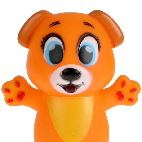 КАПИТОШКА Игрушка для ванны собачка 9 см, в сетке,в кор.2*240шт