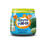 Фрутоняня пюре 80гр Брокколи/Кабачок с 5 мес