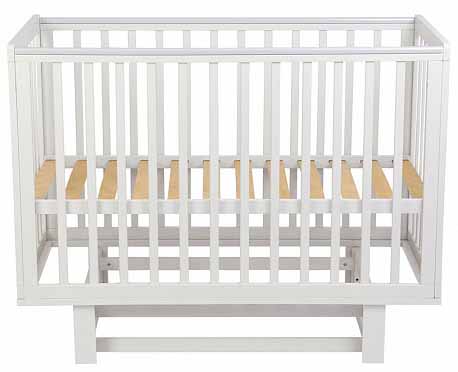 Polini kids Кроватка Simple 340 с маятником / цвет белый