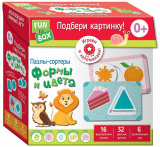 Fun Box Развивающая игра "Подбери картинку! Формы и цвета"