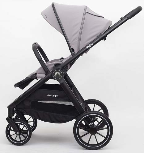 Bambini Moretti Коляска 2 в 1 Rider / цвет Light grey (серый)