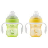 Chicco Чашка-поильник Transition Cup, 200 мл, цвет / салатовый, желтый