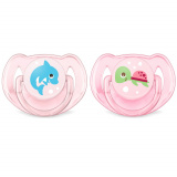 Avent Пустышка Philips Classic 6-18 мес для девочек 2 шт