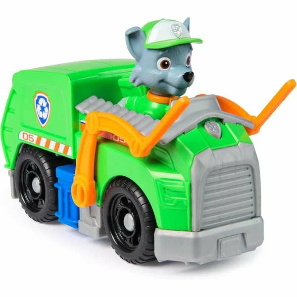 игрушка Щенячий патруль. Машинка с фигуркой Рокки, 15см. Paw Patrol