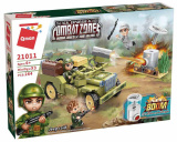 Qman Конструктор "Военная техника" с фигурками, 264 детали