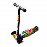 Самокат детский 4-х колесный Scooter SK-041 / граффити
