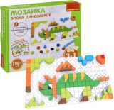 Логические, развивающие игры и игрушки Bondibon Мозаика «ЭПОХА ДИНОЗАВРОВ», 198 дет.,