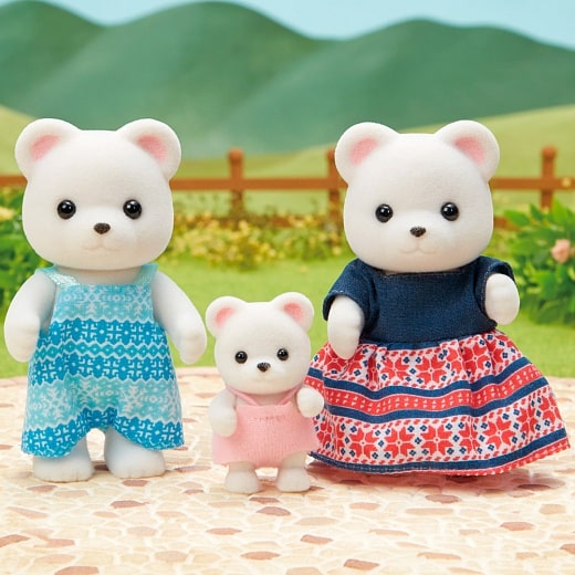 Sylvanian Families Игровой набор "Семья Полярных мишек", 3 фигурки