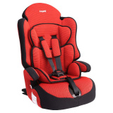 Детское автомобильное кресло Siger Прайм изофикс группа 1-2-3, красный