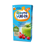 Фрутоняня Сок 0,2л Яблоко/Шиповник осветленный