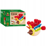 Буратино Игрушка деревянная сортер Ежик 14х10х10 см, в русской коробке