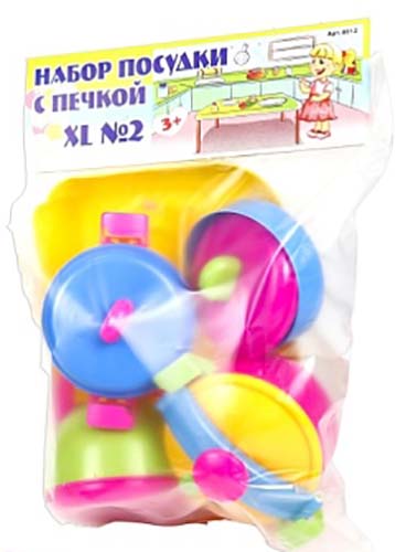 Юг-Пласт Набор посудки с печкой XL №2