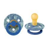 BIBS Пустышка латексная Colour Tie Dye с 6 месяцев  / цвет Ocean