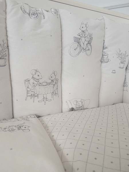 Lappetti Комплект постельного белья Мышкины каникулы, 6 предметов / цвет серый
