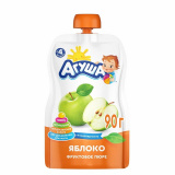 Агуша Пюре фруктовое Яблоко, с 4 месяцев (90г)