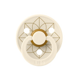 Пустышка латексная BIBS Colour - Noor - Ivory/Gold, 6+ месяцев.