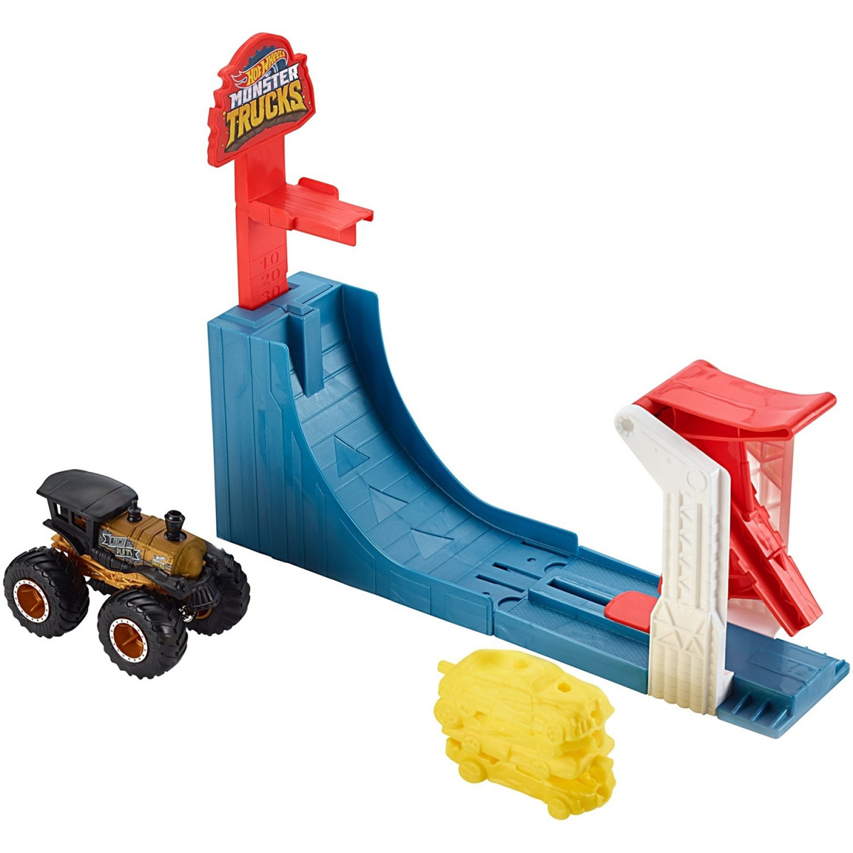 Машинки hot wheels монстр. Трек hot Wheels Monster Trucks big Air Breakout gcg00. Mattel hot Wheels gcg00 хот Вилс игровой набор монстр трак "поединок в воздухе". Hot Wheels Monster Trucks трек. Hot Wheels Monster Truck набор.