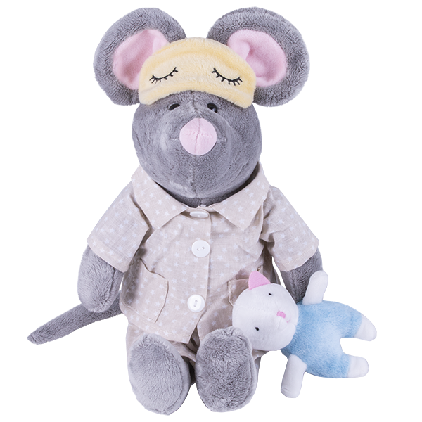 Softoy Игрушка Мышь в пижаме, 36 см S886/20