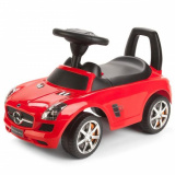 Машина для катания детей, Mercedes-benz, с бардачком / цвет красный