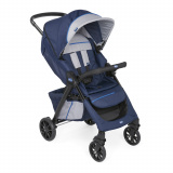 Коляска прогулочная книжка Chicco Kwik. One Stroller Blueprint / синий + серый