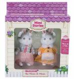 Mimi Stories Игровой набор "Семья белых кроликов", (2 шт)