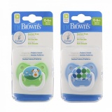 Dr.Brown's Пустышка PreVent Классик, от 0 до 6 месяцев, с крышкой, для мальчиков, артикул: PV11405