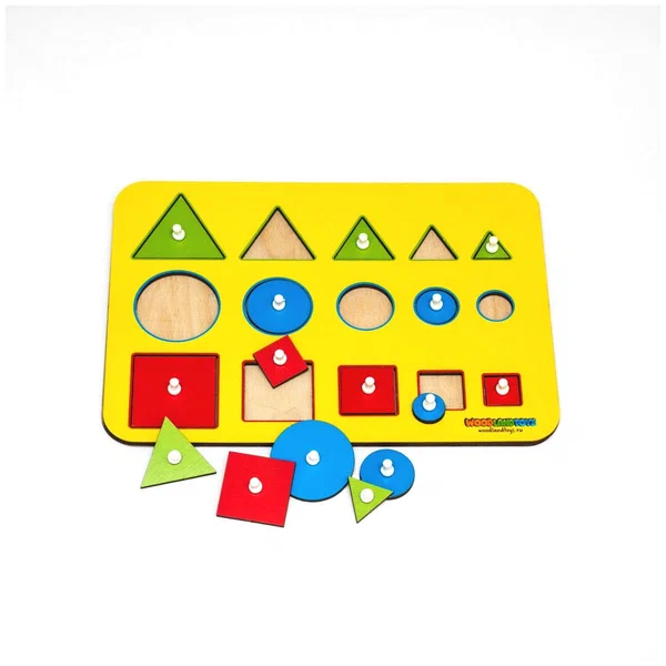 Рамка-вкладыш М. Монтессори "Больше-меньше" МИКС