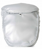 BabyLux Накидка на ножки для прогулочного блока Pu Leather (экокожа) / цвет Silver (серебро)