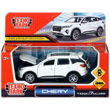 Машина металл chery tiggo 7 pro max 12см, двери, кап, баг, инер, белый, кор. Технопарк415035
