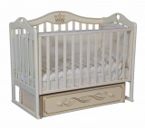 Антел Кровать детская "Каролина 555" с универсальным маятником, цвет / слоновая кость