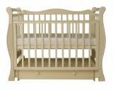 Bambini Moretti Кроватка детская Летиция универсальный маятник / цвет  слоновая кость матовый