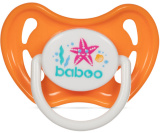Baboo Соска-пустышка силиконовая круглая Sealife, с 6 месяцев / цвет персиковый