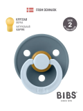 Пустышка латекс.BIBS Studio Colour - Fusion - Petrol/Baby Blue, 6+ мес.
