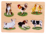 Деревянный пазл "Домашние любимцы"