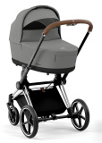 Коляска Cybex Priam IV Chrome Brown 2в1,+ спаль блок (Mirage Grey)