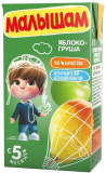 ФрутоНяня Малышам Нектар яблочно-грушевый, с 5 месяцев, 0,2 л