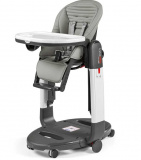 Peg-Perego Стульчик для кормления Tatamia / цвет Stripes Grey серый с полосками, на серой раме