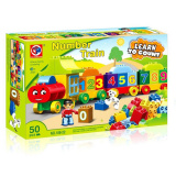 KIDS HOME TOYS Конструктор "Паровоз с цифрами" (50 деталей)