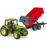 Bruder Трактор John Deere с прицепом самосвалом